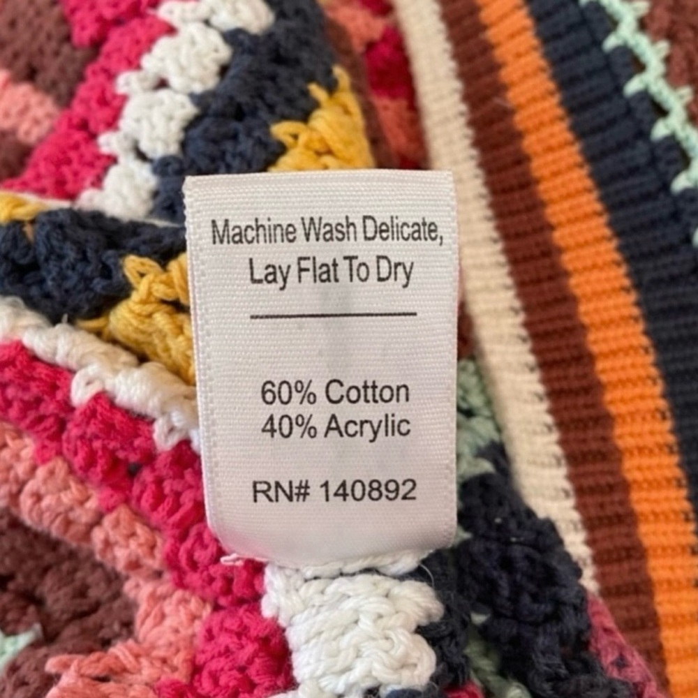 Marine Layer Multicolor Striped
Pullover Crochet
… - image 7